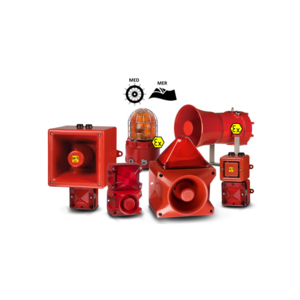 Avertisseurs sonores, lumineux et combinés certifiés MED/MER