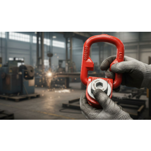 anneau de levage articulé avec un système de vissage breveté