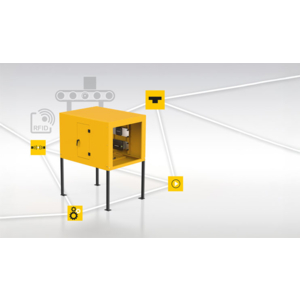 Tunnel RFID UHF pour la détection d'objets sur convoyeur à bande