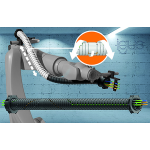 Chaîne porte-câbles triflex TRX: le nouveau guidage de l'énergie révolutionnaire pour les mouvements 3D des robots