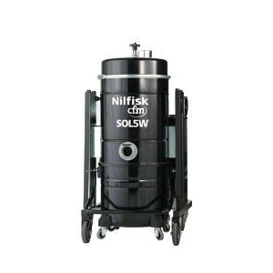 SOL5W est le nouveau aspirateur industriel triphasé pour solides et liquides de Nilfisk