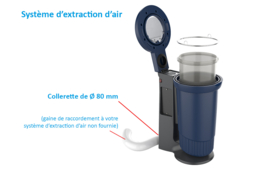 ASPICOLLECT - Collecteur de déchets avec collerette d'extraction - réf. ASPI-EXTRACT - DIFOPE