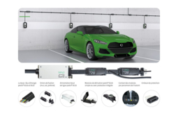 Système de câble plat podis pour infrastructures de recharge de véhicules électriques