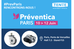 Roues et roulettes TENTE au salon Préventica