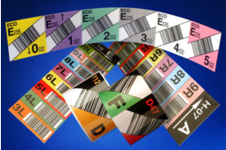 Etiquette codes-barres à impression numérique couleur