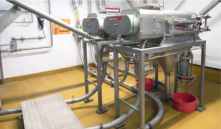 tamiseurs centrifuges en ligne