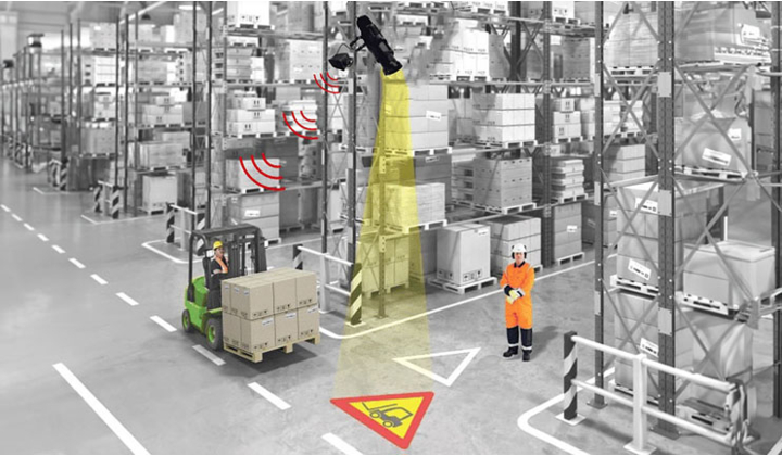 Cellule de détection de mouvement  pour engin de manutention