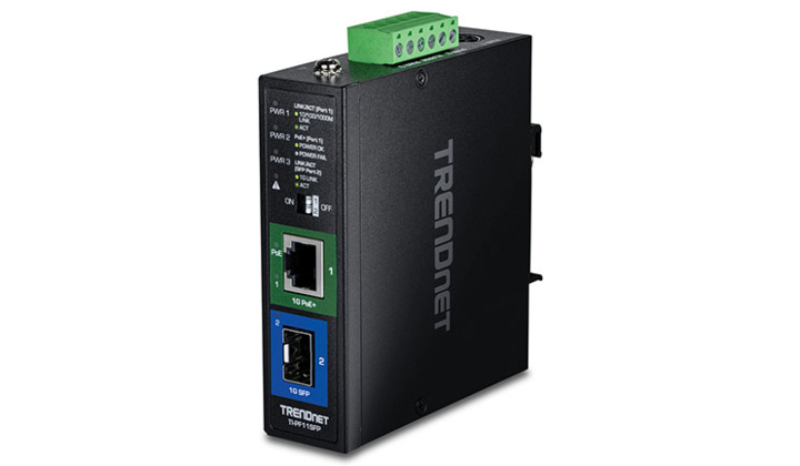 TRENDnet dévoile un convertisseur de média industriel SFP vers Gigabit PoE