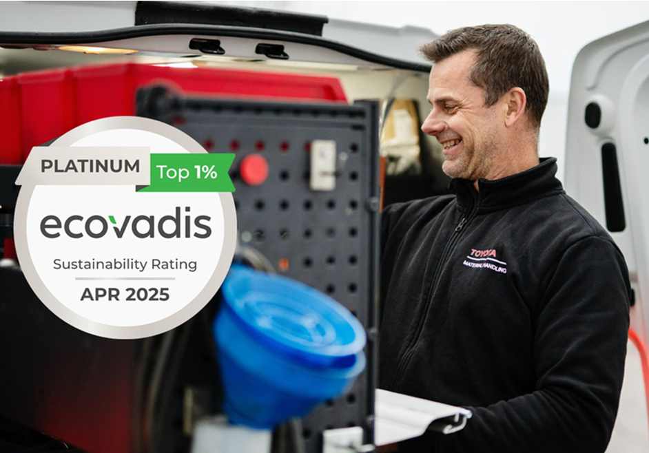TOYOTA MATERIAL HANDLING EUROPE reçoit la médaille platine d’Ecovadis pour la 6e année consécutive
