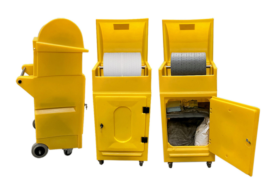 Kits antipollution mobiles avec absorbants pour hydrocarbures ou Tous liquides - DIFOPE