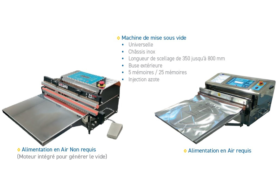 Machine de mise sous vide à buse extérieur