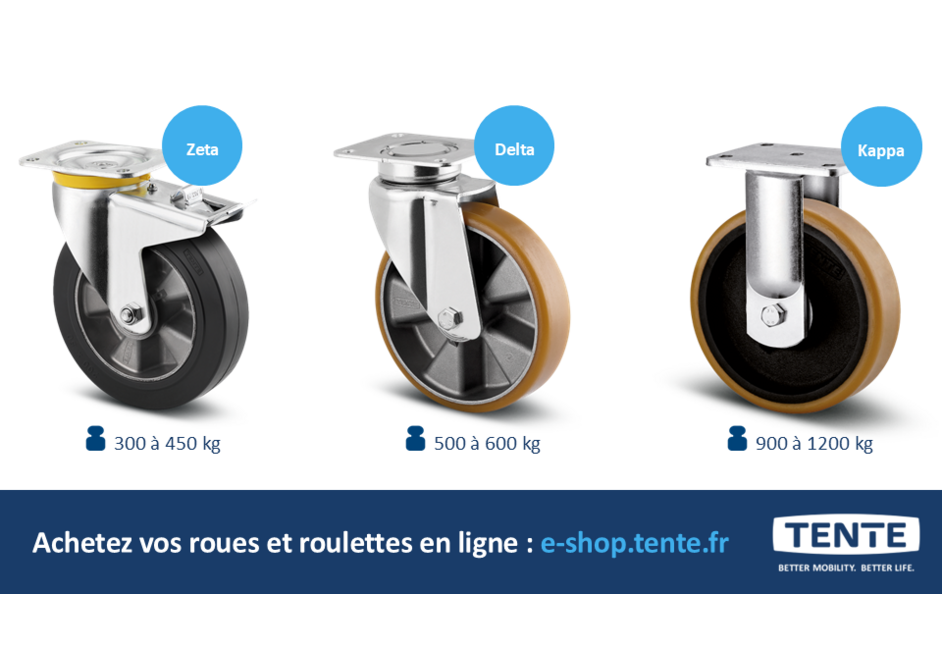 Roulette charges lourdes TENTE pour l'industrie