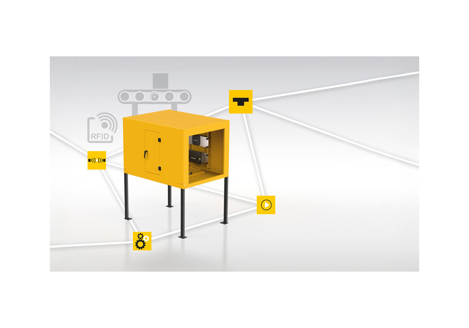 Tunnel RFID UHF pour la détection d'objets sur convoyeur à bande