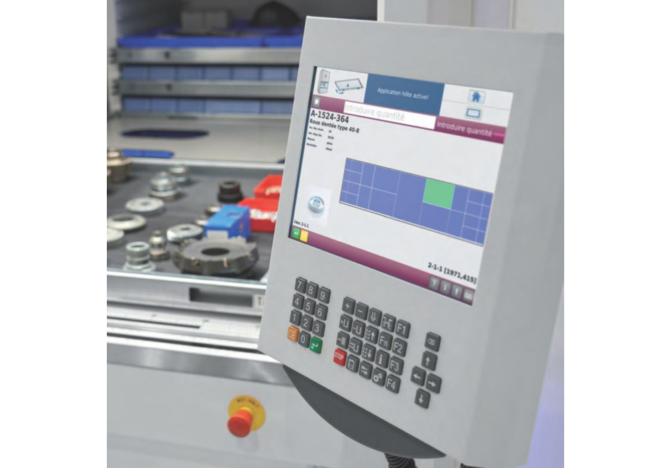 Commande compacte pour stockeur vertical