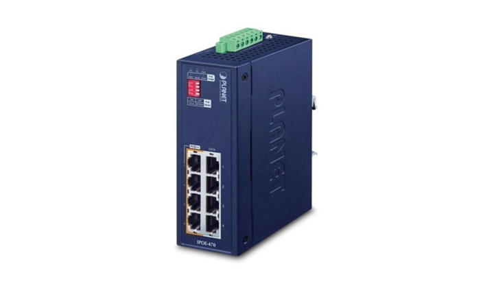 IPOE-470, un nouvel Injecteur industriel hub 4 ports Gigabit 802.3bt  PoE ++
