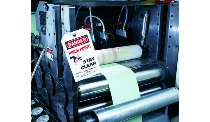 Étiquettes et panneaux pour opérations de maintenance