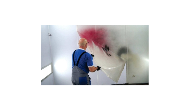 Cabines de peinture pressurisée à filtration sèche -Série pour