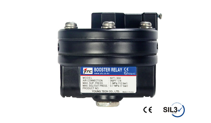 Amplificateur de débit pour vannes pneumatiques