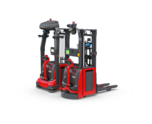 L-MATIC HD k, le nouveau gerbeur automatisé de Fenwick avec son système de guidage par réflecteur.