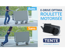 Roulette motorisée supprimant les efforts de manutention