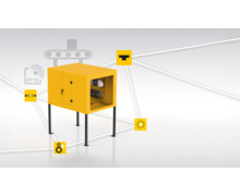 Tunnel RFID UHF pour la détection d'objets sur convoyeur à bande