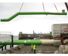 APS France fournit des canalisations en PRV pour une centrale électrique à cycle combiné Gaz à Montoir-de-Bretagne 